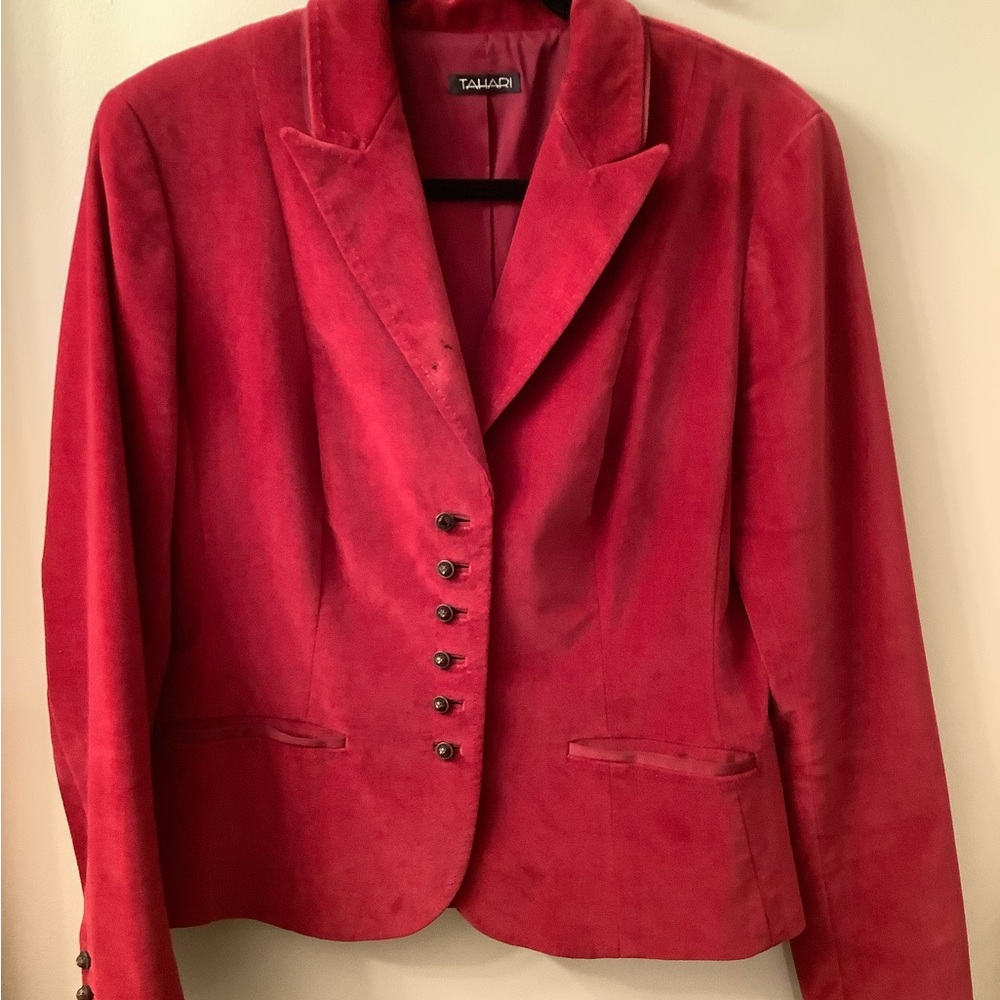 Tahari Velvet Blazer Size 12 Gently Loved